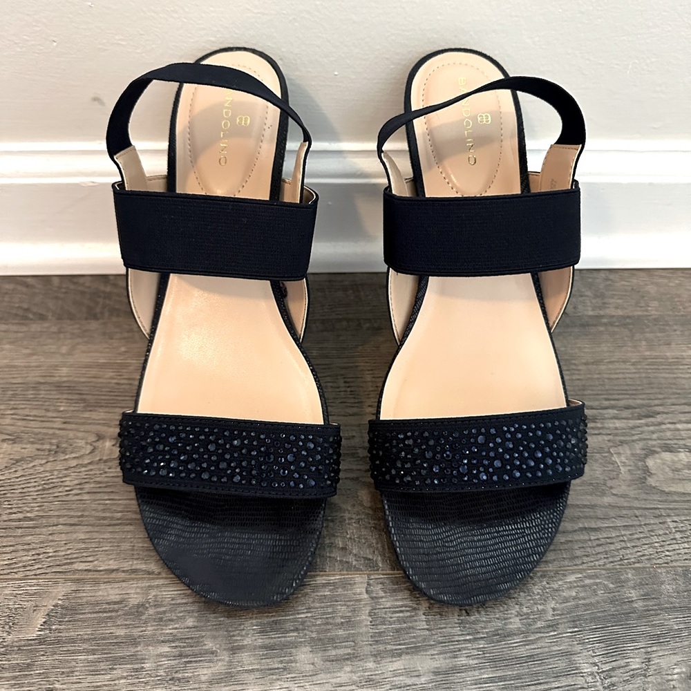 Bandolino Navy Blue Dress Sandals Size 9